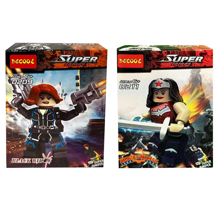 ساختنی دکول مدل سوپرقهرمان ها کد 0209-0211 بسته 2 عددی