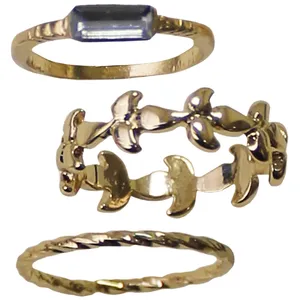 بند انگشتی زنانه کد RKH_1341 مجموعه 3 عددی