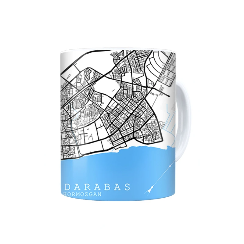 ماگ ترمه طراحان ایده مدل نقشه شهر بندرعباس کد map0515