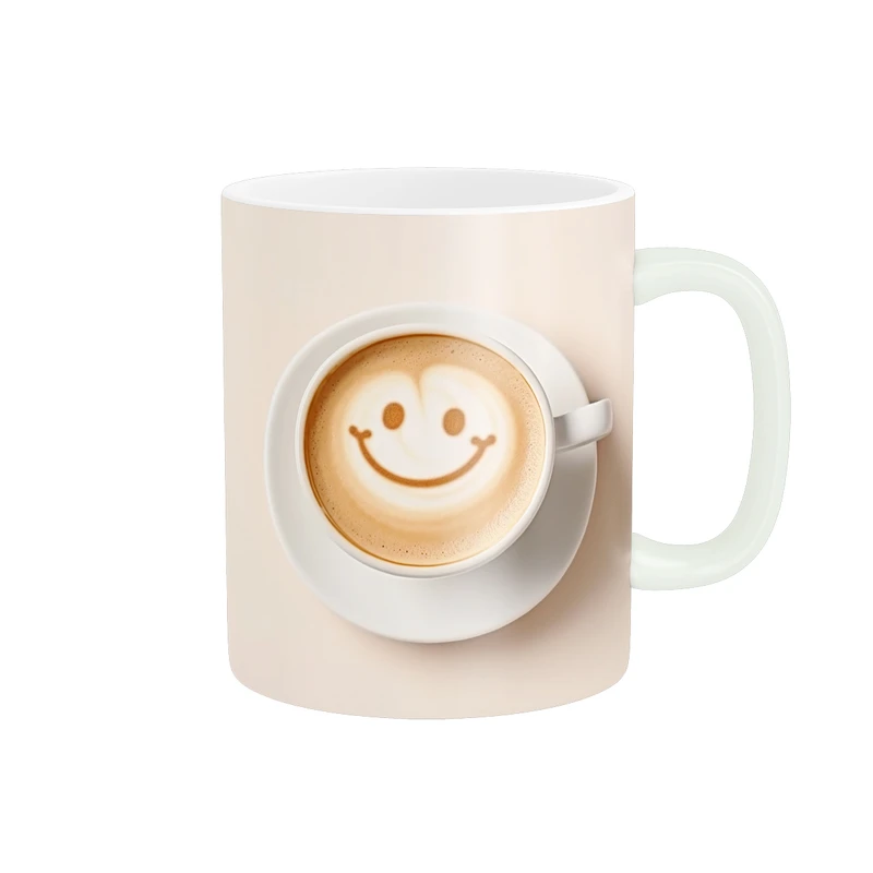 ماگ پاد آفرین مدل فنجان قهوه  خندان کد 1385