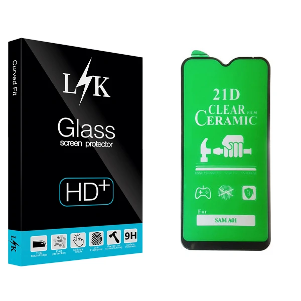 محافظ صفحه نمایش سرامیکی ال کی مدل Hard glass مناسب برای گوشی موبایل سامسونگ Galaxy A01