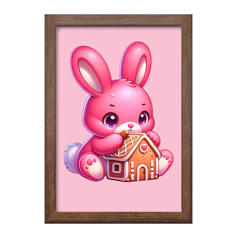 تابلو خندالو طرح خرگوش بامزه کد F7727