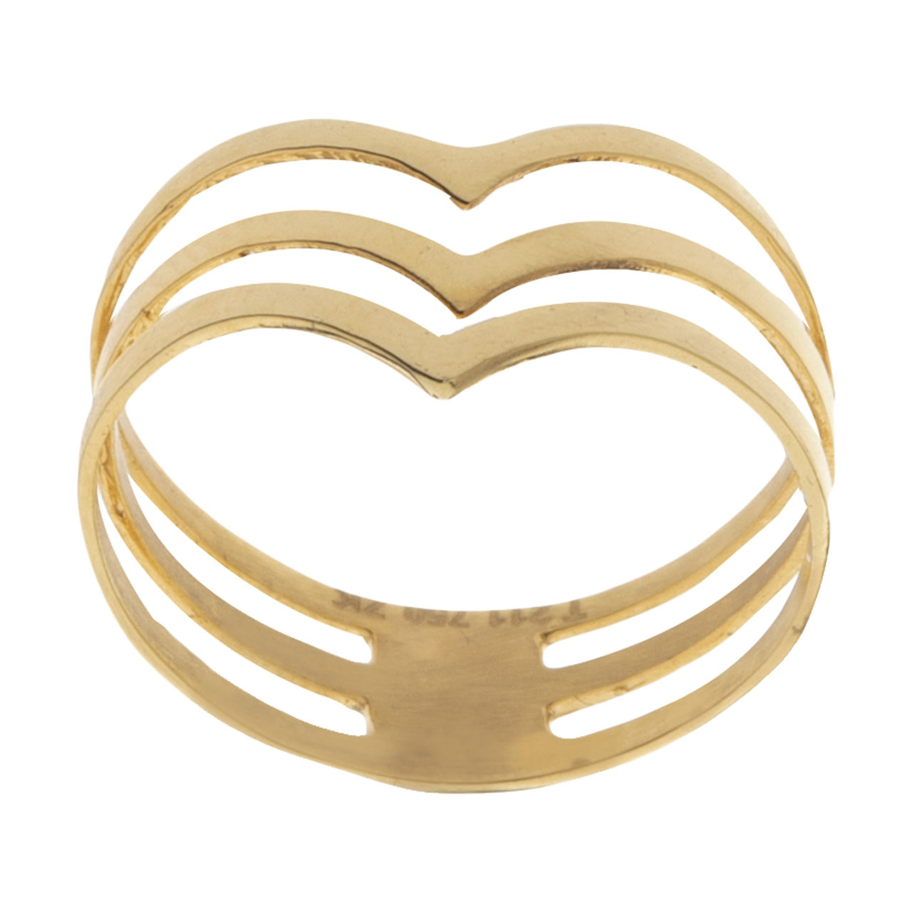 انگشتر طلا 18 عیار زنانه گالری مرجان مدل 10113