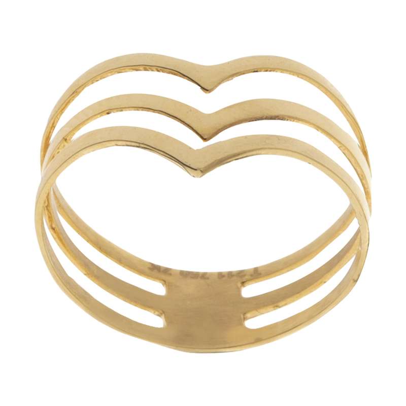 انگشتر طلا 18 عیار زنانه گالری مرجان مدل 10113