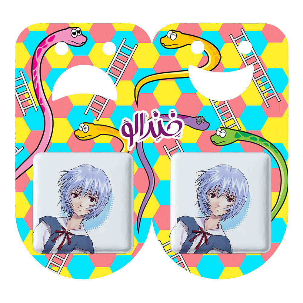 پیکسل خندالو مدل ری آیانامی انیمه اونگلیون کد 13820 به همراه مگنت