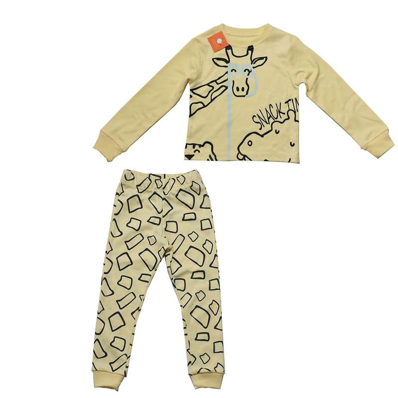 ست سویشرت و شلوار پسرانه لبتو مدل Giraffe کد 5234