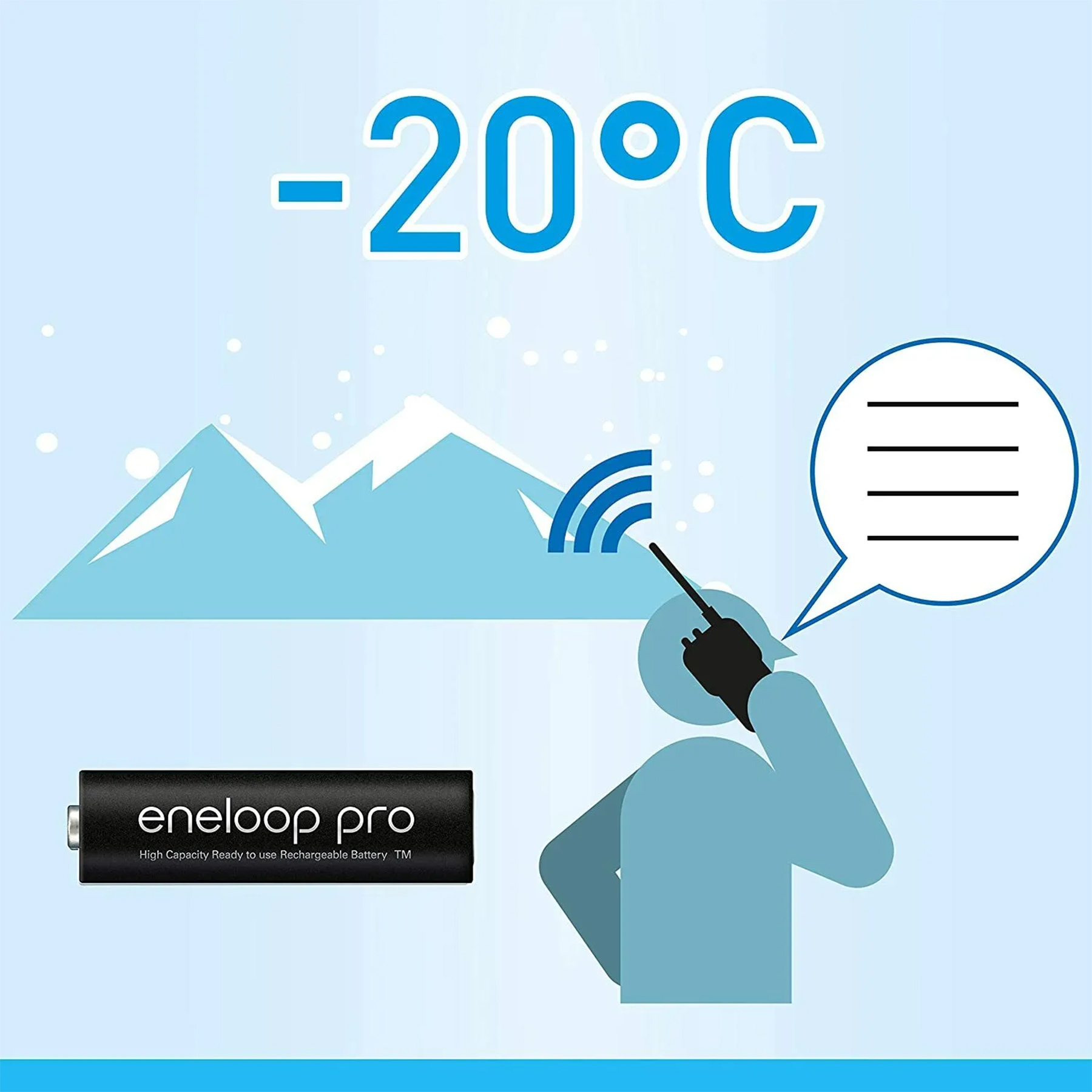 باتری قلمی قابل شارژ پاناسونیک مدل Eneloop Pro BK-3HCDE بسته 2 عددی
