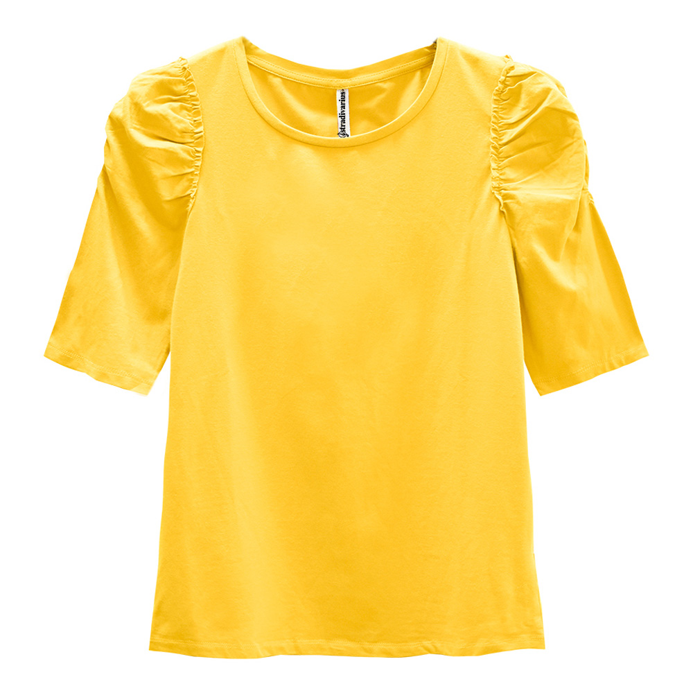 تی شرت زنانه استرادیواریوس مدل 2518210300
