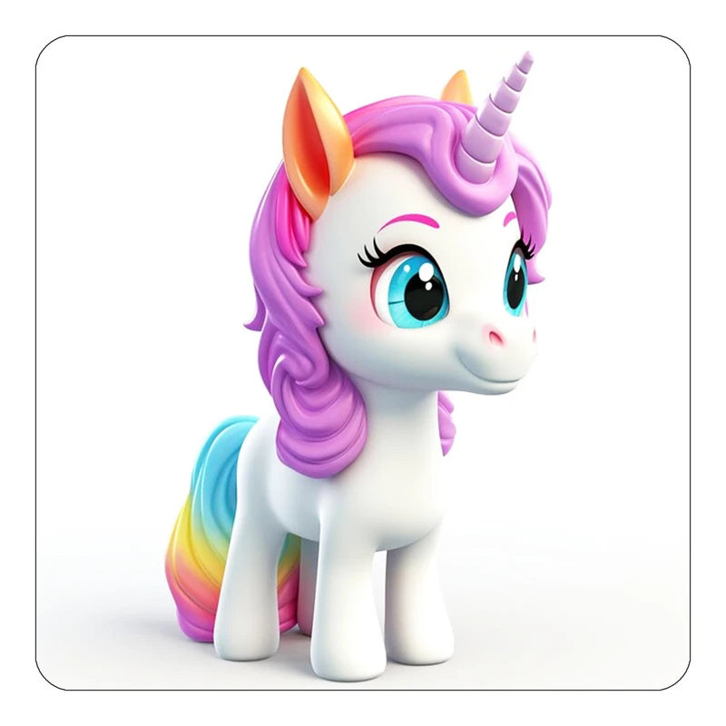 مگنت کاکتی طرح اسب تک شاخ و یونیکورن مدل mp31185