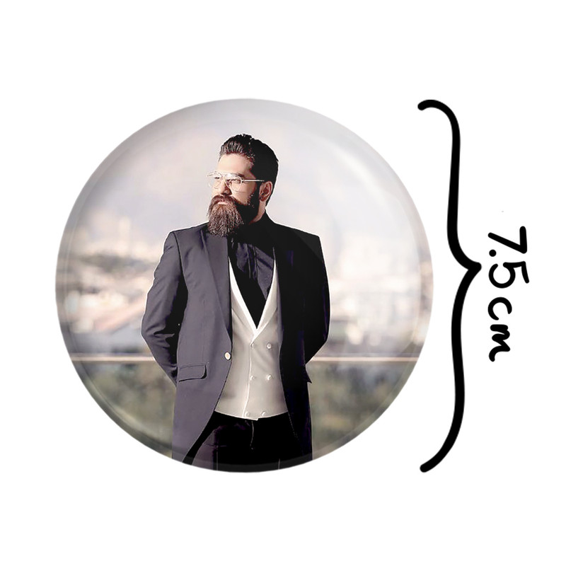 آینه جیبی خندالو طرح علی زندوکیلی مدل تاشو کد 4037