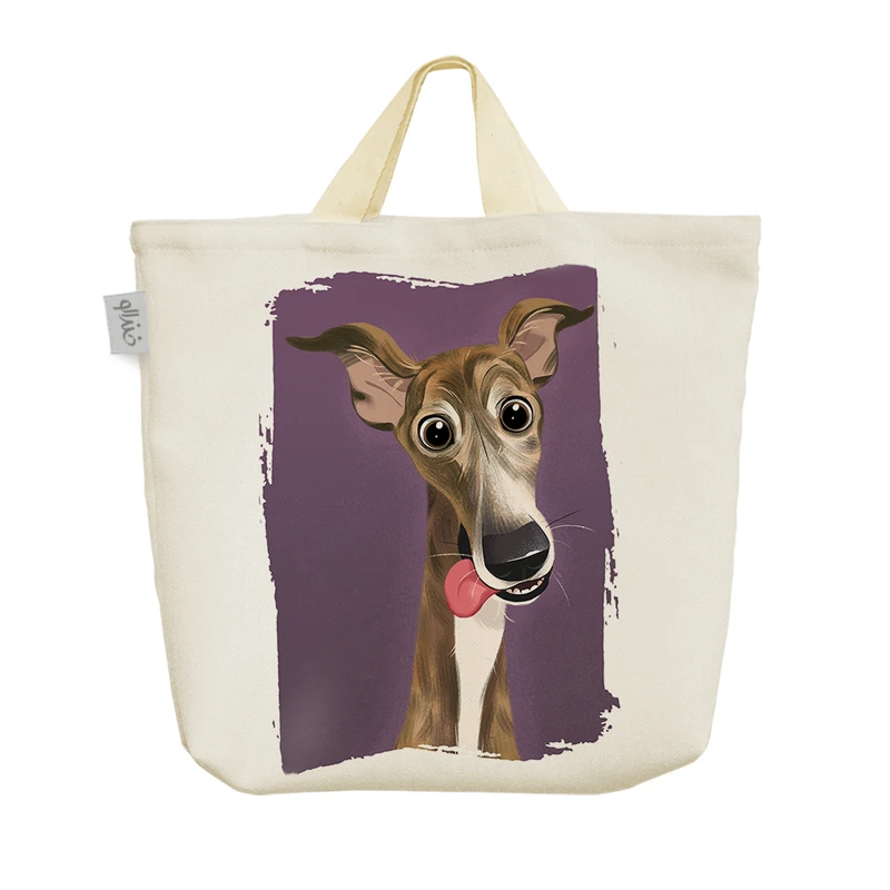 ساک خرید خندالو مدل سگ گریهوند کد 2891