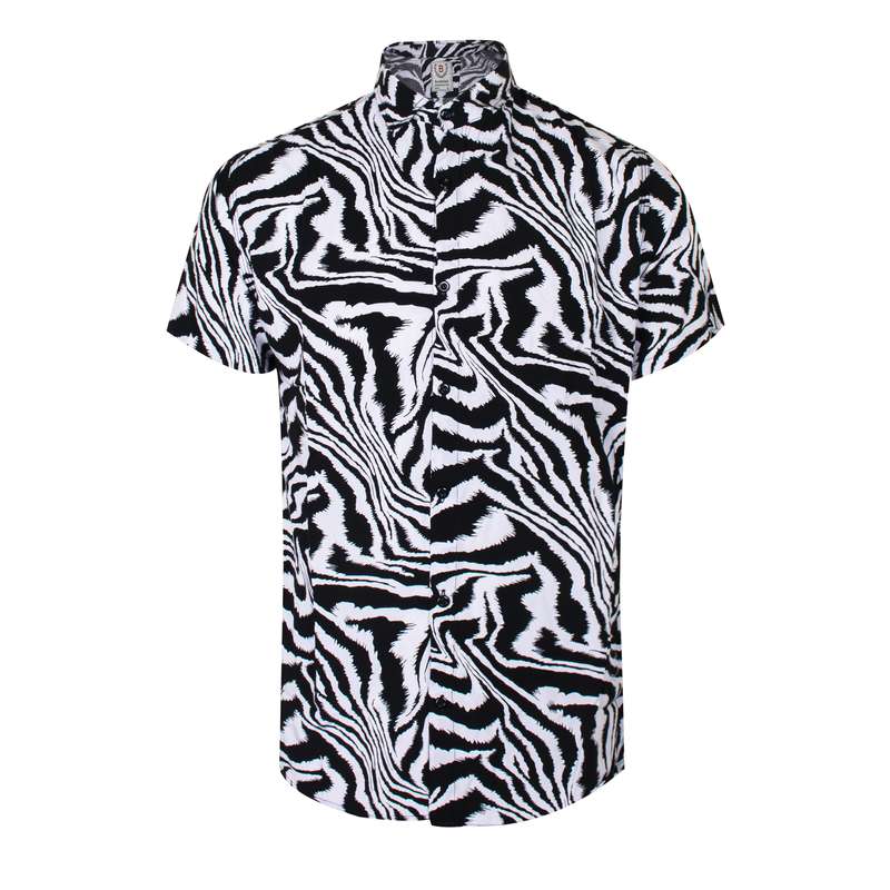 پیراهن آستین کوتاه مردانه مدل هاوایی کد pir-15