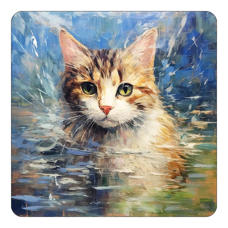 مگنت کاکتی طرح نقاشی رنگ روغن مدل mp71070