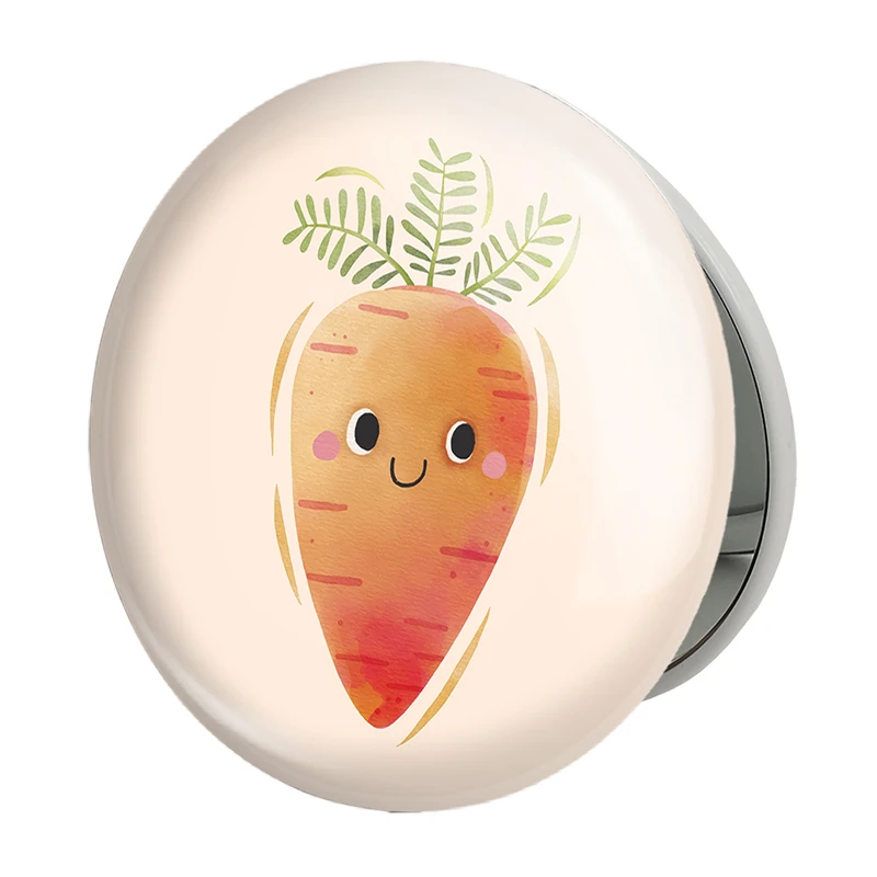 آینه جیبی خندالو طرح هویج مدل تاشو کد 28423 