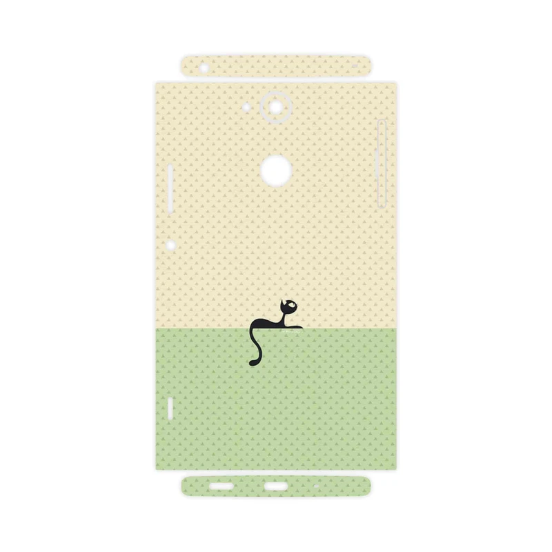 برچسب پوششی ماهوت مدل Minimal Internet Cat Icon-FullSkin مناسب برای گوشی موبایل سونی Xperia XA2