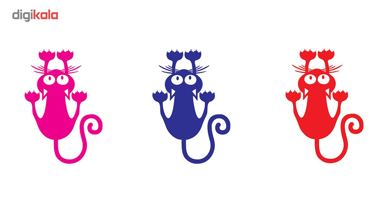 استیکر کلید پریز طرح گربه بسته 2 عددی