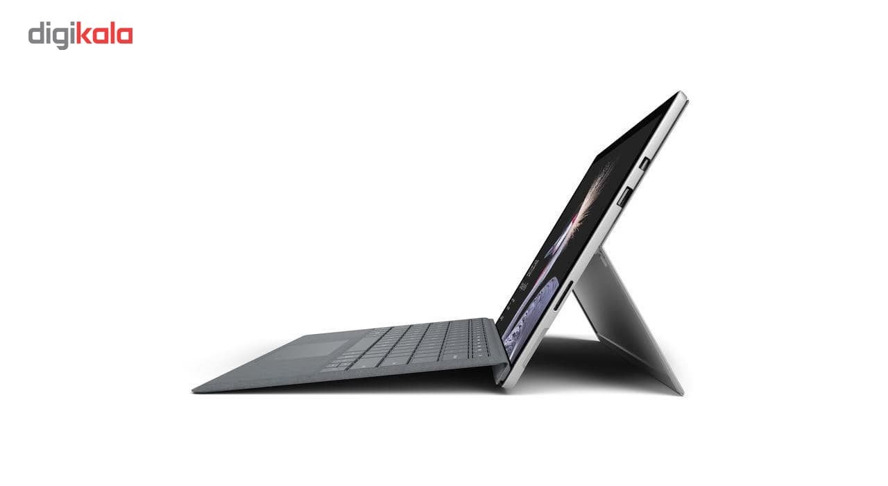 تبلت مایکروسافت مدل Surface Pro 2017 - C به همراه کیبورد سیگنیچر  و ماوس و قلم 2017 نقره ای - ظرفیت 256 گیگابایت