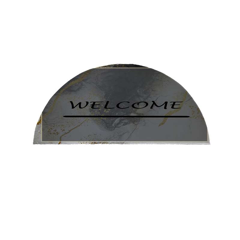 پادری مدل نیم دایره طرح welcome کد 8693 سایز 90×45 سانتی متر