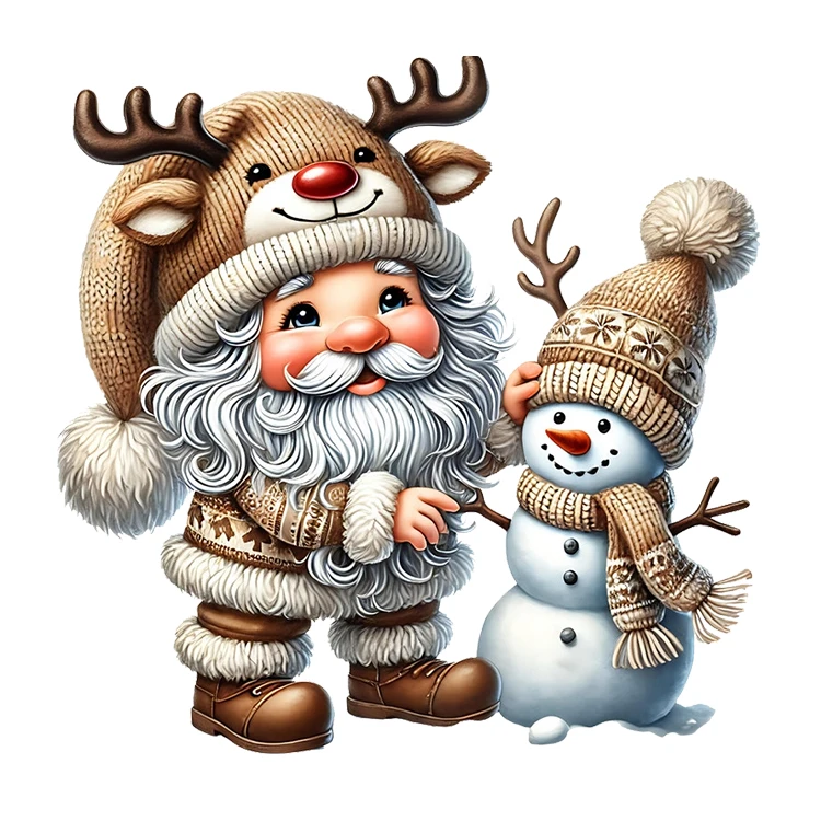 استیکر پارچه و لباس پاد آفرین مدل کریسمس بابانوئل کاج گوزن آدم برفی کد S3016