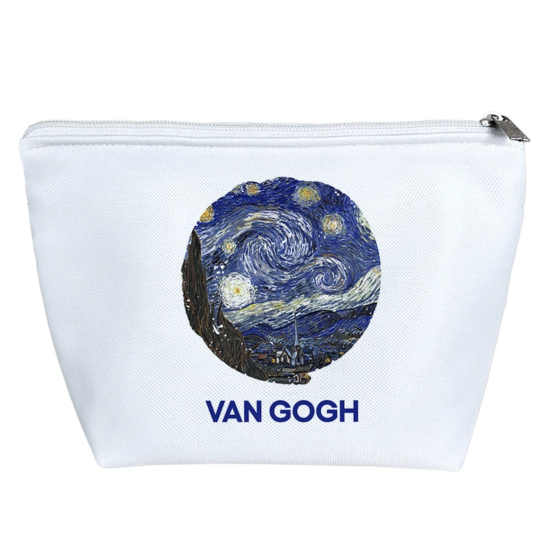 کیف لوازم آرایش دخترانه خندالو مدل نقاشی شب پر ستاره ونگوگ کد 5012