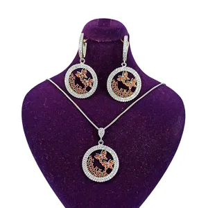 نیم ست نقره زنانه سلین کالا مدل گل و پروانه ce-As206