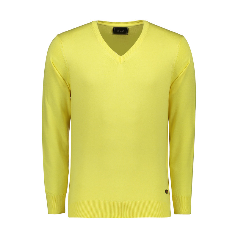 پلیور مردانه ال سی من مدل 09315823-YELLOW