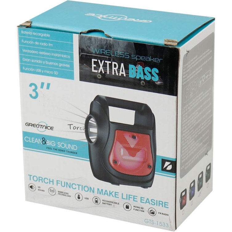 اسپیکر بلوتوثی قابل حمل گریت نایس مدل GTS-1533