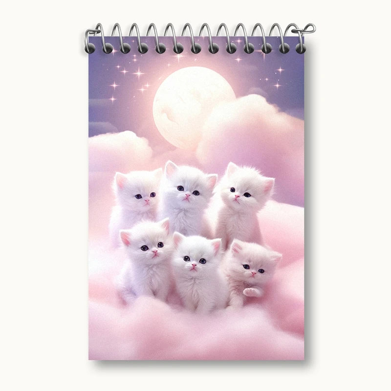 دفتر یادداشت 50 برگ خندالو مدل گربه های کیوت کد F2708