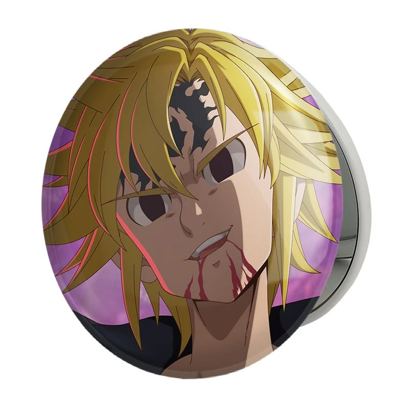 آینه جیبی خندالو طرح ملیوداس انیمه هفت گناه کبیره مدل تاشو کد 17567 