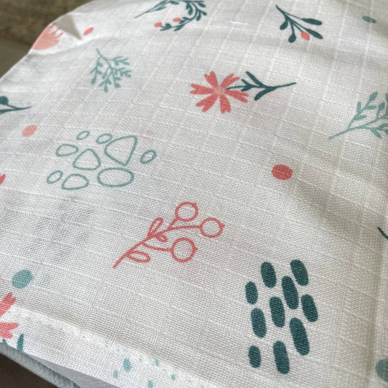 ملحفه کودک ویپو مدل MuslinFloral سایز 75x75 سانتی متر
