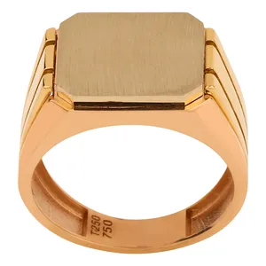 انگشتر طلا 18 عیار مردانه صلاحی گلد مدل 17953 سایز 63