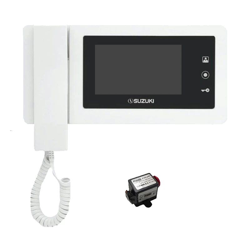 مانیتور دربازکن تصویری سوزوکی مدل 415M به همراه محافظ ولتاژ مانیتور