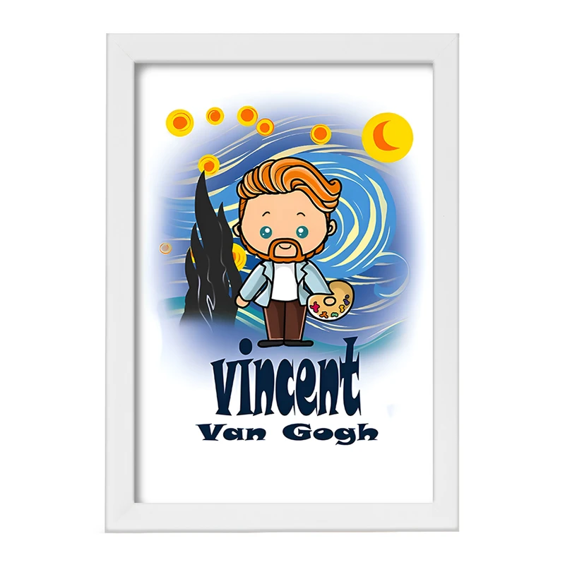 تابلو خندالو مدل ونسان ونگوگ کد F12694