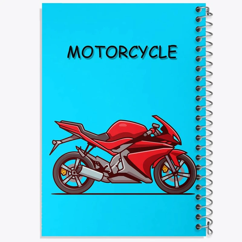 دفتر نقاشی 50 برگ خندالو مدل موتورسیکلت کد 29396