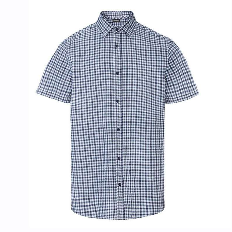 پیراهن آستین کوتاه مردانه لیورجی مدل چهارخانه کد 7975676
