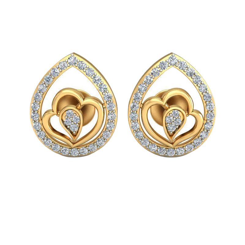 گوشواره نقره زنانه ژابیز کد 034