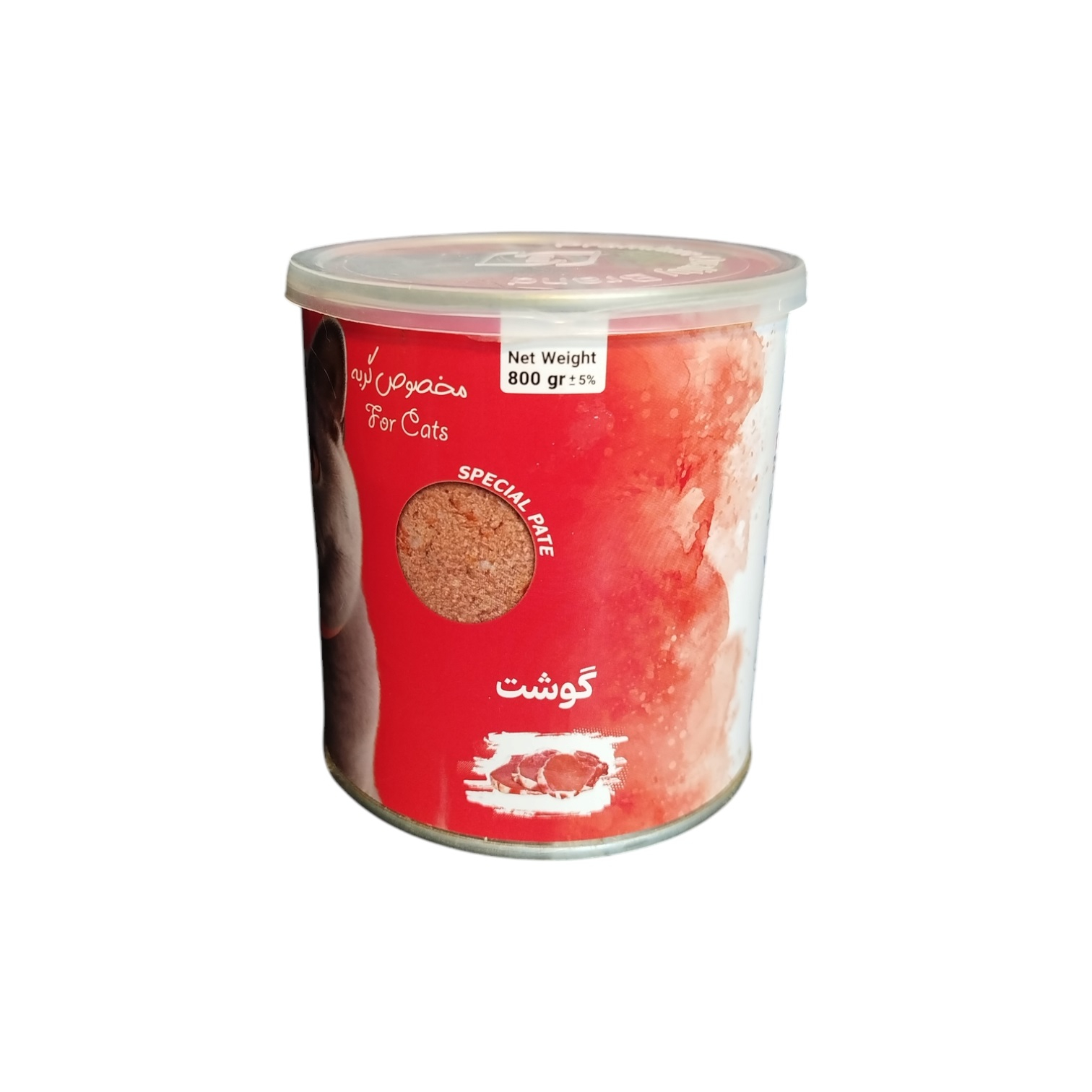 کنسرو غذای گربه وکسی مدل ‌پته گوشت وزن 800 گرم