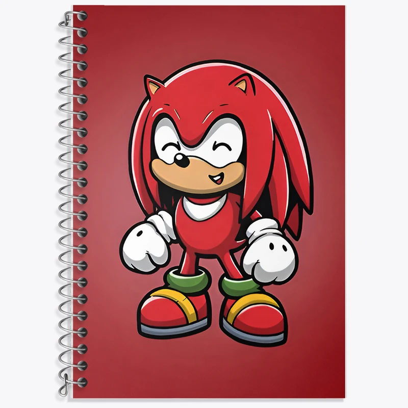 دفتر زبان 50 برگ خندالو مدل دو خط طرح بند انگشتی سونیک کد N5958