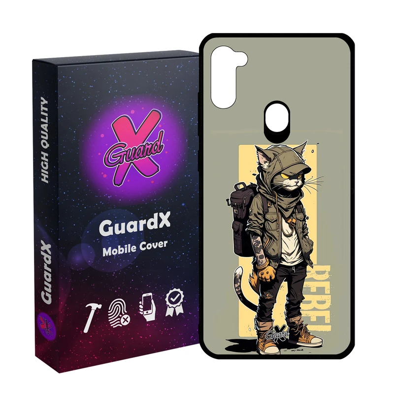 کاور گارد ایکس طرح گربه مدل Glass10612 مناسب برای گوشی موبایل سامسونگ Galaxy A11/M11