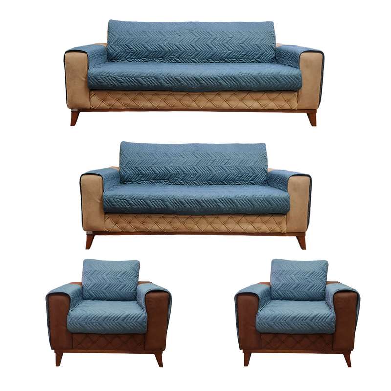 کاور مبل هفت نفره سندس مدل مارپیچ کد F1049