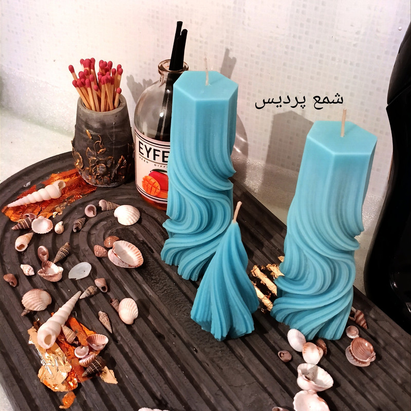 شمع طرح استوانه مدل گلاریس بسته 3 عددی شمع طرح استوانه مدل گلاریس بسته 3 عددی