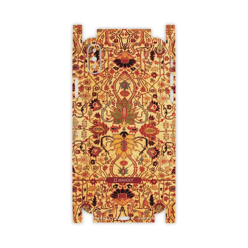 برچسب پوششی ماهوت مدل Persian-Carpet-Yellow-FullSkin مناسب برای گوشی موبایل اپل iPhone X