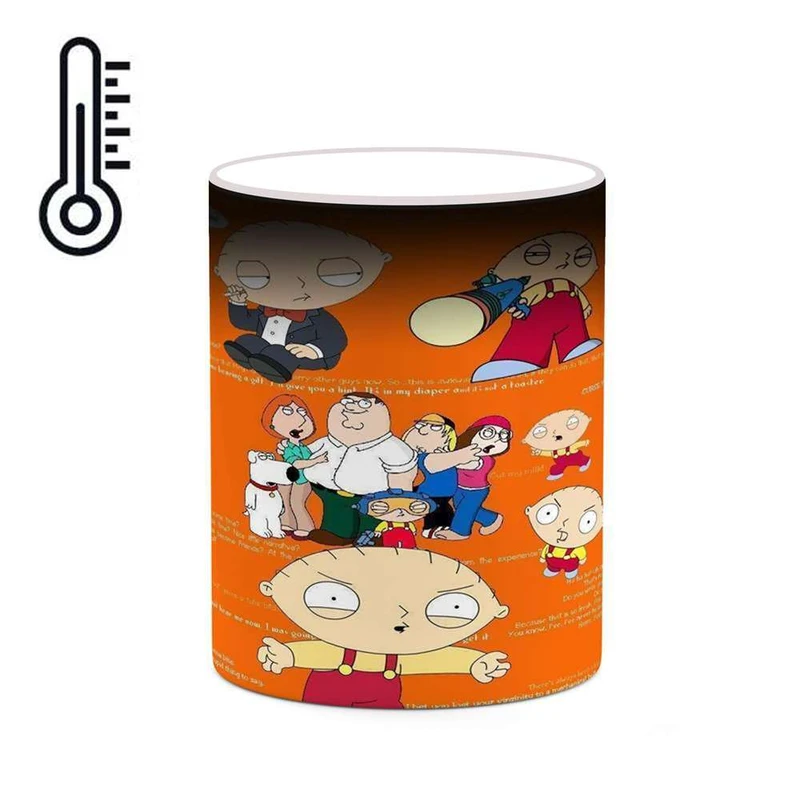 ماگ حرارتی کاکتی مدل کارتون Family Guy کد mgh22598