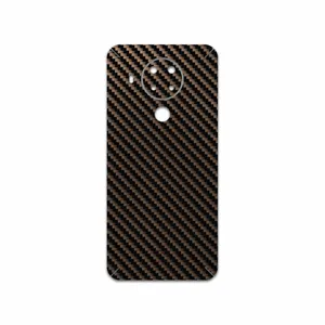 MAHOOT Glossy-Brown-Fiber Cover Sticker for Nokia 5.4