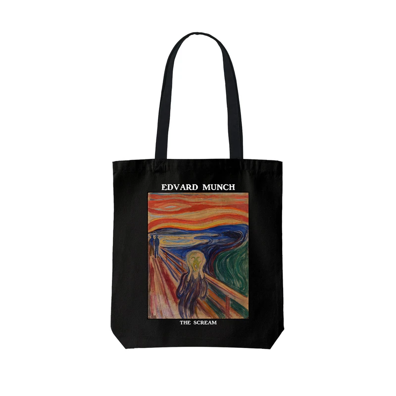 ساک خرید ترمه طراحان ایده مدل جیغ از ادوارد مونک کد art0106 - L