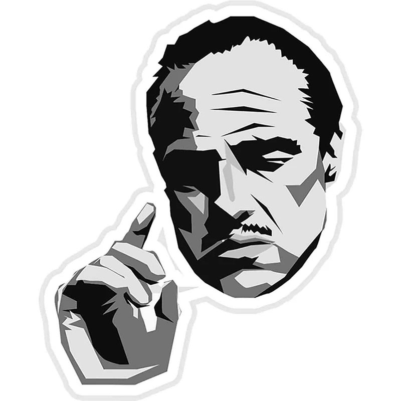 استیکر لپ تاپ طرح God Father کد ST770