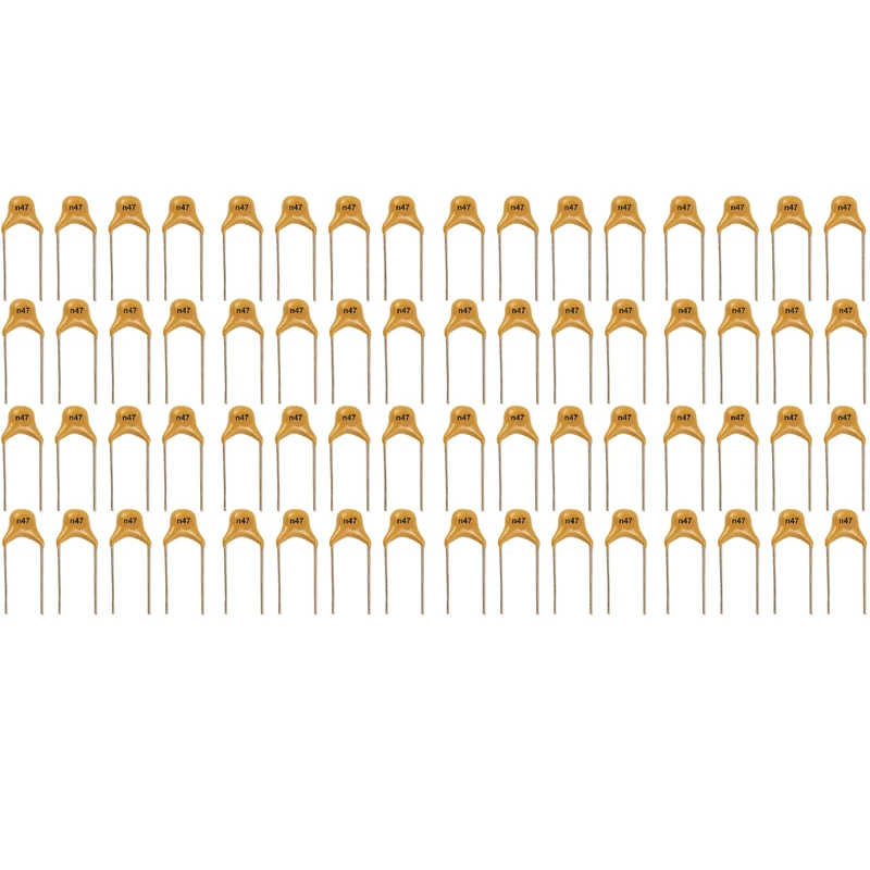 خازن عدسی 470 پیکوفاراد مدل n47 بسته 80 عددی