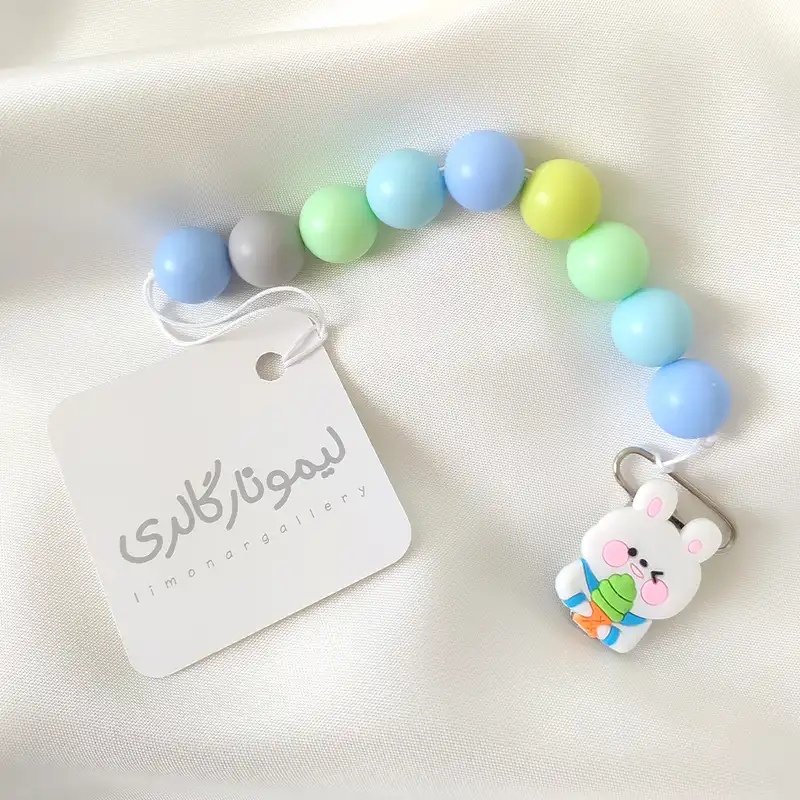 بند پستانک لیمونار گالری مدل خرگوش و هویج