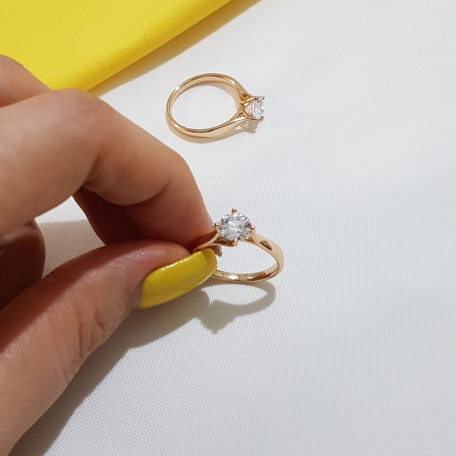 انگشتر زنانه ژوپینگ مدل حلقه تکداش 1164 -  - 3