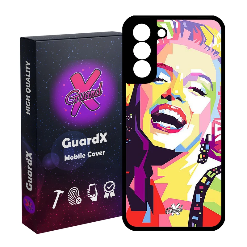 کاور گارد ایکس طرح Marilyn Monroe مدل Glass10273 مناسب برای گوشی موبایل سامسونگ Galaxy S21 FE